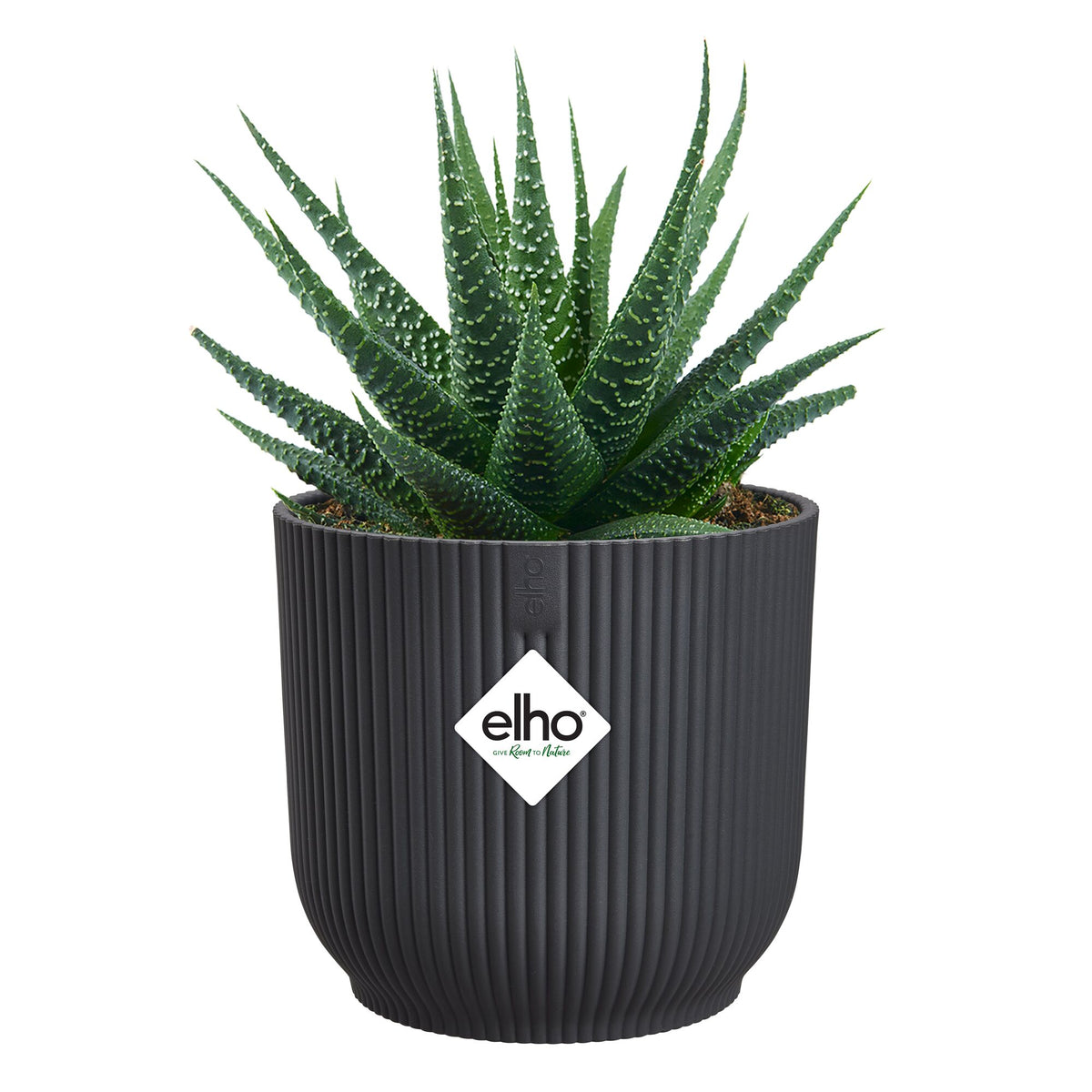 Elho Bloempot Vibes fold rond - antraciet - - Bakker