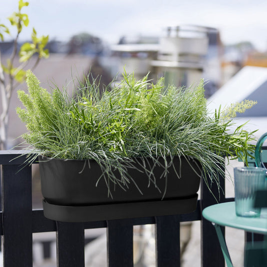Elho balconette Greenville easy balcony living black - Bakker