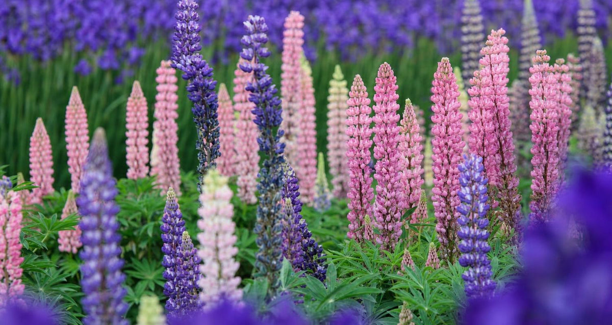 Lupine: indrukwekkende trossen bloemen