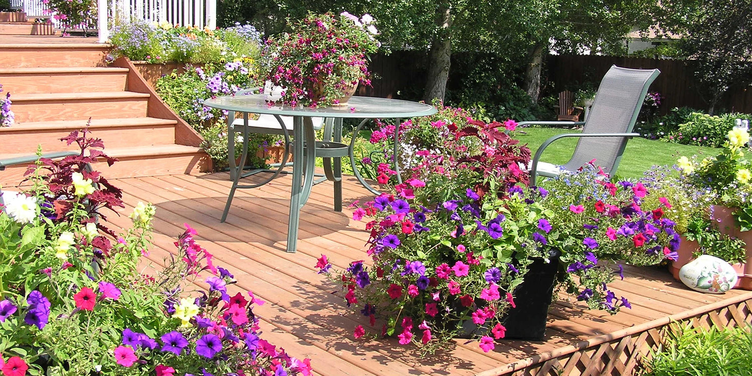 Een kleurexplosie op balkon en terras: 30% op de 2. product!