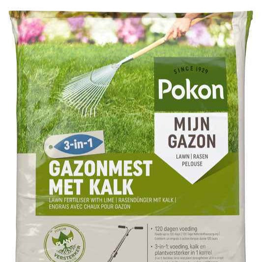 Pokon gazonmest met kalk - 1