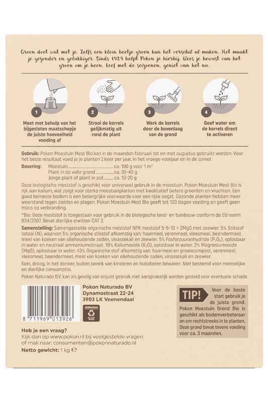 Pokon moestuinmest - BIO - - Bakker