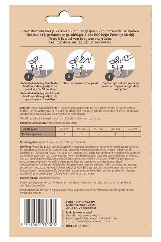 Pokon mestcapsules voor binnen- en buitenplanten - - Bakker