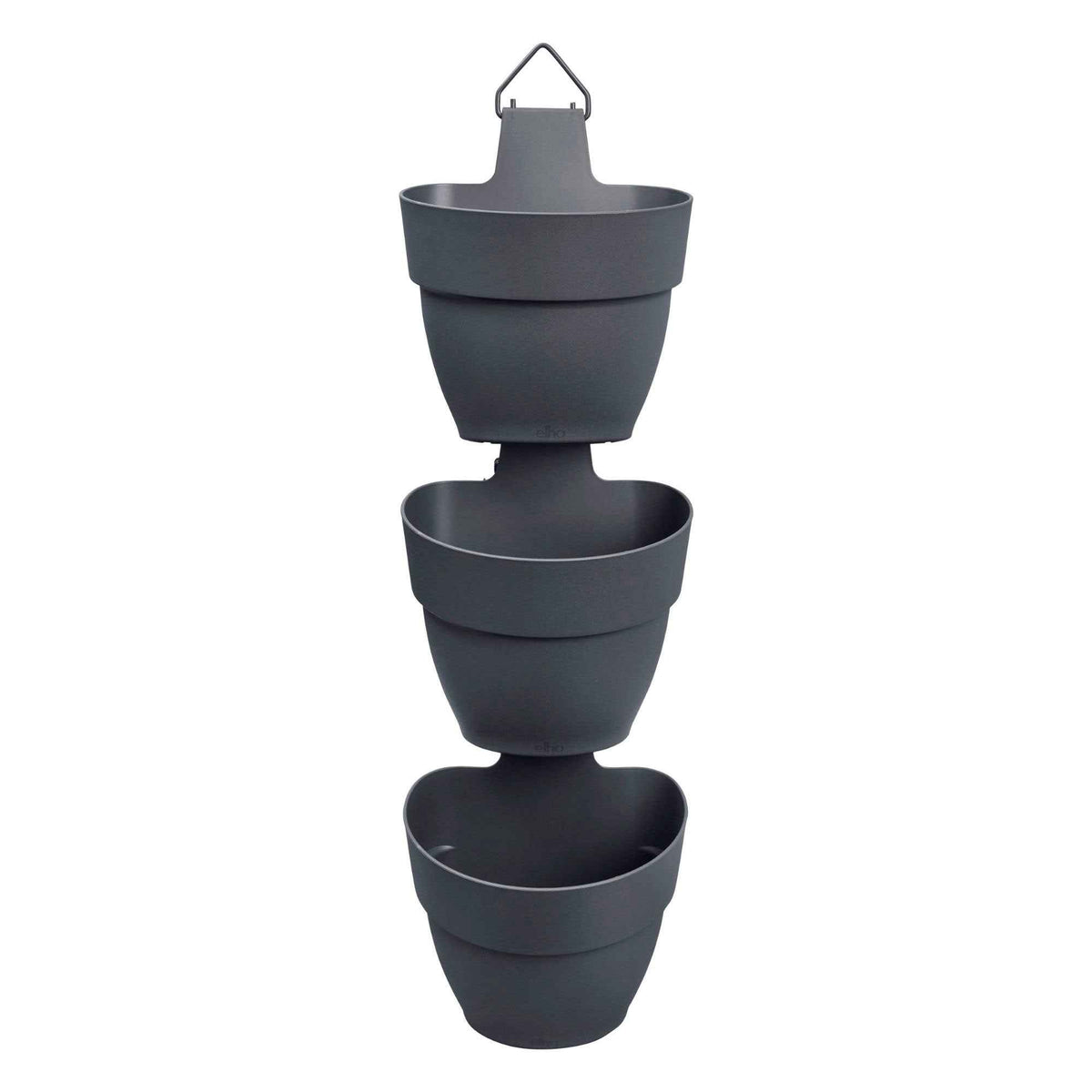  - Bloempot Elho vibia campana vertical forest antraciet (x3) - Onderhoud en Materiaal 