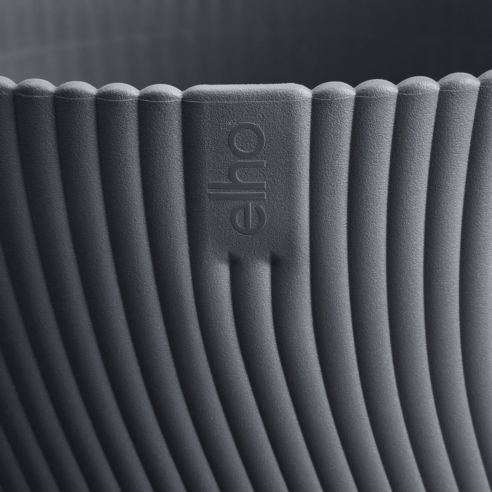  - Bloempot Sereh rond antraciet - Buitenpotten