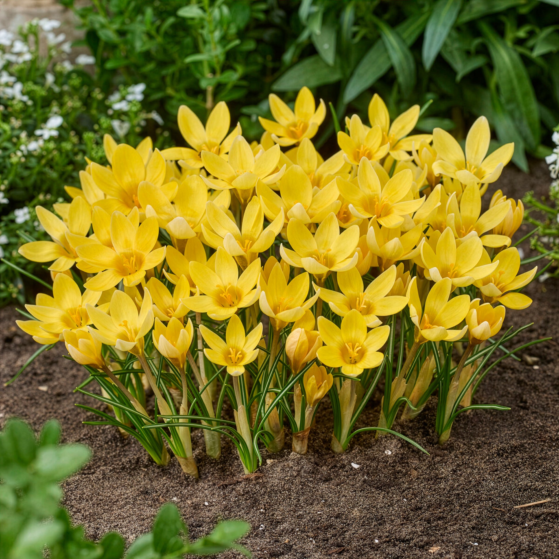 Crocus Firefly, Romance, Iris Alida, Narcissus Tête à tête - 50 bollen bijvriendelijke bloemen geel/paars - Gemengde bloembollen