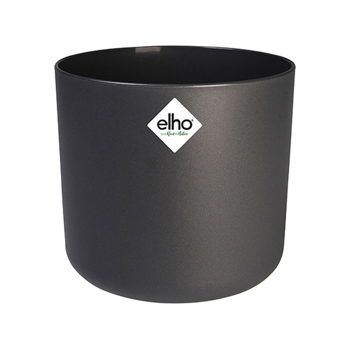 Elho bloempot B.for soft rond antraciet - Binnenpot - Bakker