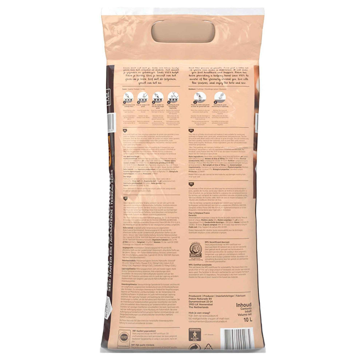  - Zaai & stekgrond - Biologisch 10 liter - Pokon - Onderhoud en Materiaal 