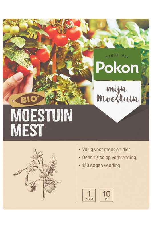 Moestuinmest - Biologisch 1 kg - Pokon - Biologische plantenvoeding