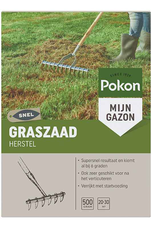 Graszaad voor gazon herstel SOS - Pokon - Gazon