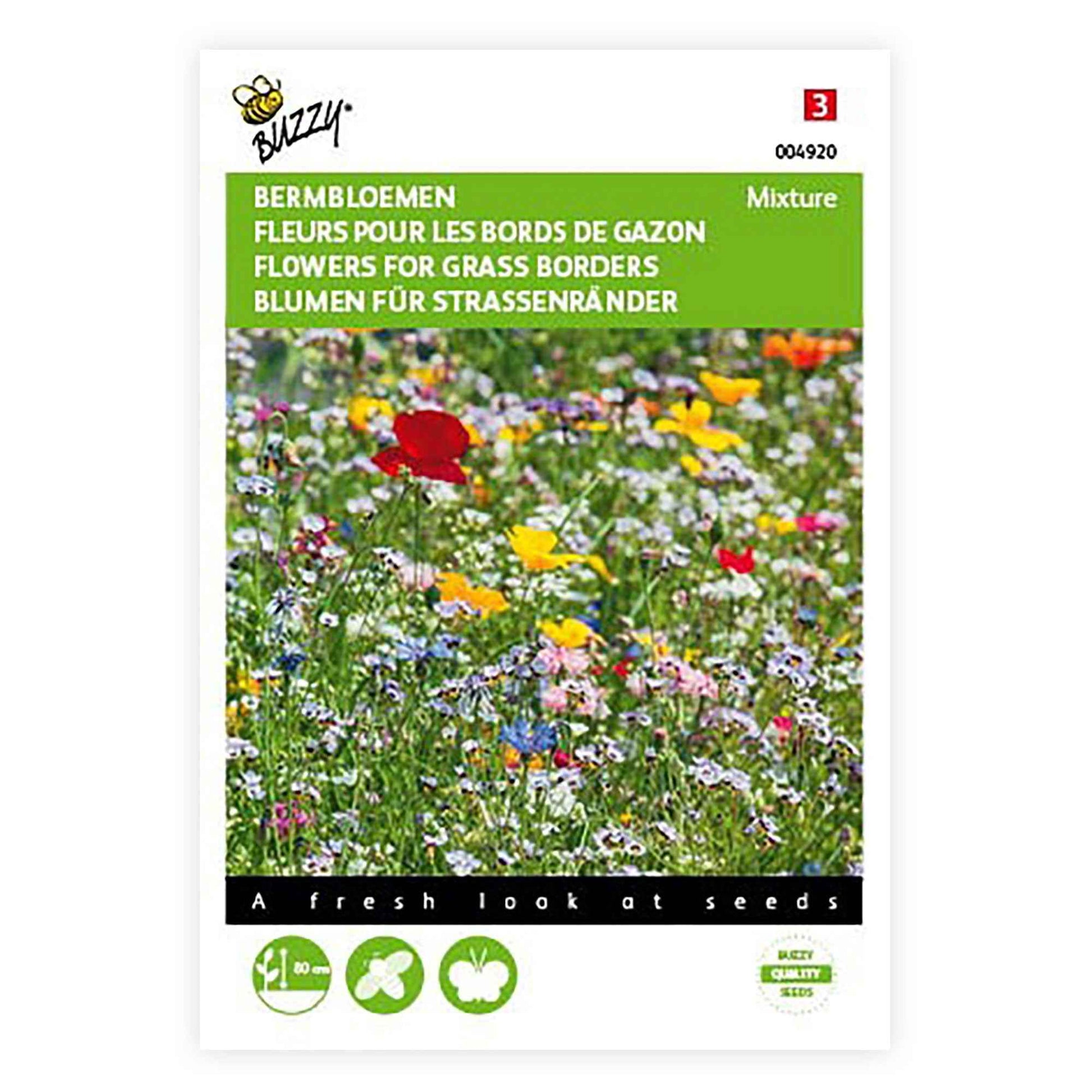 Bloemen voor grasranden - Mix 2 m² - Bloemzaden - Moestuin