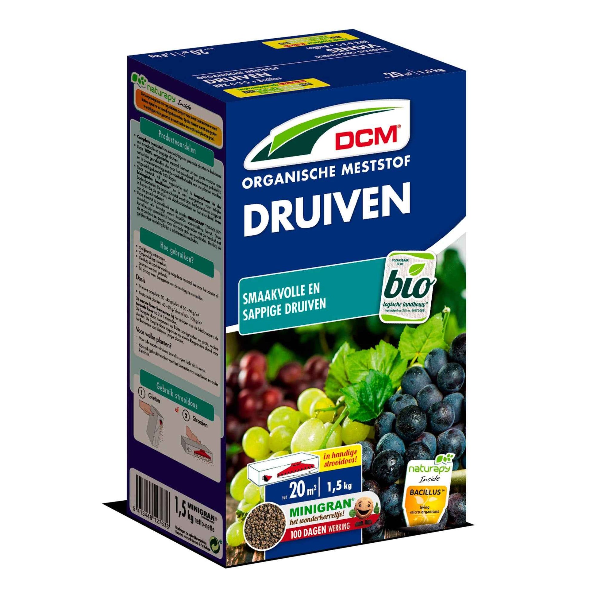 Plantenvoeding voor druiven - Biologisch 1,5 kg - DCM - Meststoffen