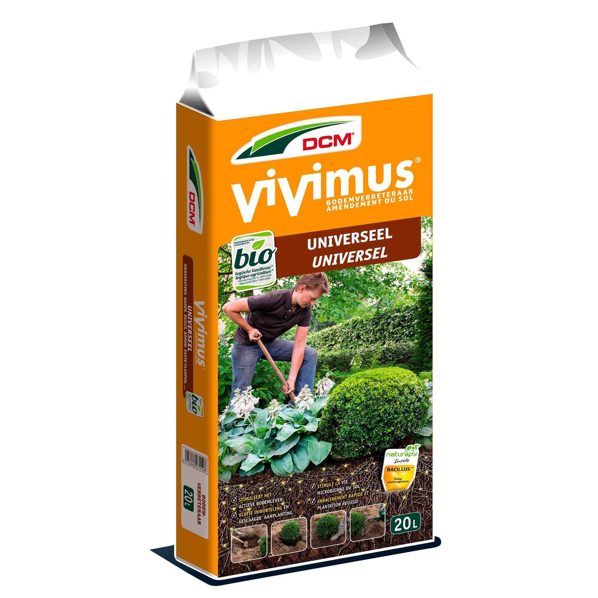 Bodemverbeteraar Vivimus Universeel - Biologisch 20 liter - DCM - Biologische plantenvoeding